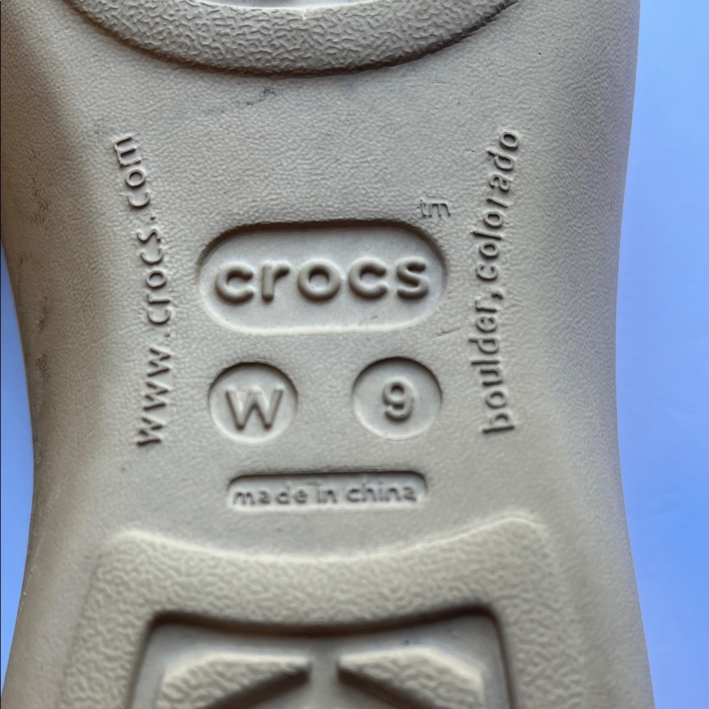 CROCS Women's Tan Slingback Flats - Picture 6 of 6